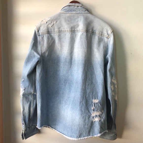 Zara Mens denim button up - Picture 3 of 4